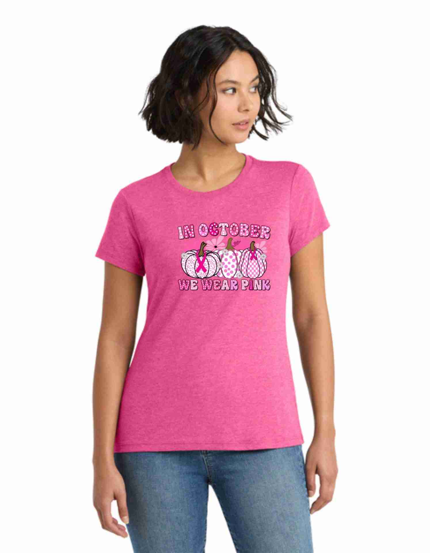 Ladies Breast Cancer T-shirt Ladies Breast Cancer T-shirt